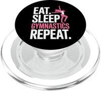 Eat Sleep Gymnastics Repeat Women Coach Squad Gymnastics PopSockets PopGrip for MagSafe