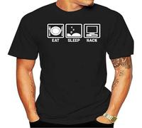 Eat Sleep Hack - Hacker Computer Programmer Gift Idea T-Shirt Fsociety Inspired T Shirt Men T-Shirt Fitness Casual T-Shirt Black L