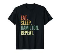 Eat Sleep Hamilton Repeat Funny Hamilton American History Value Graphic T-Shirt
