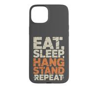 Eat Sleep Hang Stand Repeat Deer Hunting Tree Stand Case for iPhone 15 Plus
