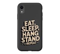 Eat Sleep Hang Stand Repeat Deer Hunting Tree Stand Case for iPhone XR