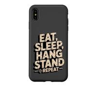 Eat Sleep Hang Stand Repeat Deer Hunting Tree Stand Case for iPhone XS Max