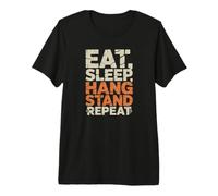 Eat Sleep Hang Stand Repeat Deer Hunting Tree Stand Premium T-Shirt
