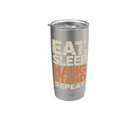 Eat Sleep Hang Stand Repeat Deer Hunting Tree Stand Stainless Steel Insulated Tumbler