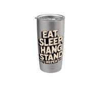 Eat Sleep Hang Stand Repeat Deer Hunting Tree Stand Stainless Steel Insulated Tumbler