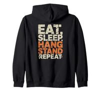 Eat Sleep Hang Stand Repeat Deer Hunting Tree Stand Zip Hoodie