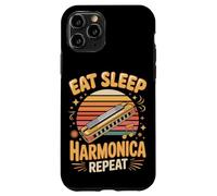 Eat Sleep Harmonica Repeat Harmonicas Blues Case for iPhone 11 Pro