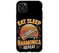Eat Sleep Harmonica Repeat Harmonicas Blues Case for iPhone 11 Pro Max