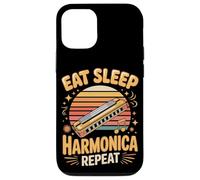Eat Sleep Harmonica Repeat Harmonicas Blues Case for iPhone 12/12 Pro
