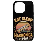 Eat Sleep Harmonica Repeat Harmonicas Blues Case for iPhone 13 Pro