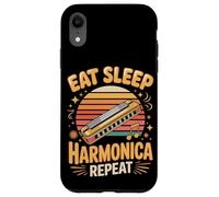 Eat Sleep Harmonica Repeat Harmonicas Blues Case for iPhone XR