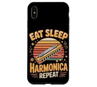 Eat Sleep Harmonica Repeat Harmonicas Blues Case for iPhone XS Max