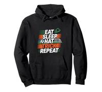 Eat Sleep Hat Trick Repeat Soccer Score Routine Athlete -- Pullover Hoodie