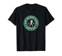 EAT Sleep Hike Coffee Hiker Hiking Adventure Inspired Design Value Graphic T-Shirt, Men, Black, M