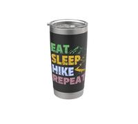 Eat Sleep Hike Repeat Stainless Steel Insulated Tumbler