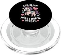 Eat Sleep Hobby Horse Repeat Cute Pony Rider PopSockets PopGrip for MagSafe