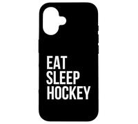 Eat Sleep Hockey Skate Fast Shoot Hard Ice Hockey Design Case for iPhone 16