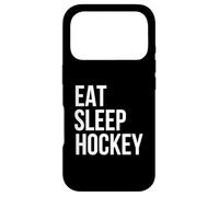 Eat Sleep Hockey Skate Fast Shoot Hard Ice Hockey Design Case for iPhone 17 Pro