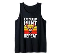 Eat Sleep Hunt Repeat Deer Hunting Vintage Tank Top