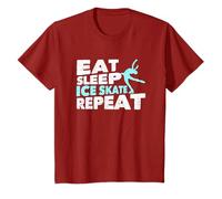 Eat Sleep Ice Skate Repeat Funny Figure Skating Motivational T-Shirt