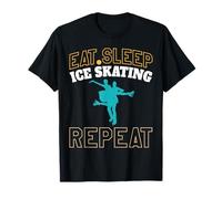 Eat Sleep Ice Skating Repeat for Couples Matching Men, Women T-Shirt