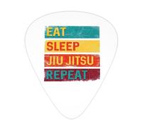 Eat Sleep Jiu Jitsu Repeat Guitar Picks Plectrums For Guitar Bass 12 Pack