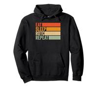 Eat Sleep JROTC Repeat US Junior ROTC Vintage Pullover Hoodie