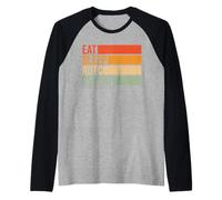 Eat Sleep JROTC Repeat US Junior ROTC Vintage Raglan Baseball Tee