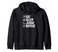Eat - Sleep - Judge - Repeat - Chili Cook Off Judge Zip Hoodie