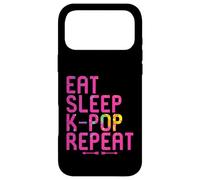Eat Sleep K-Pop Repeat Funny Kpop and Anime Lover Quote Case for iPhone 17 Pro Max