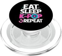 Eat Sleep K-Pop Repeat Korean Music Lover PopSockets PopGrip for MagSafe
