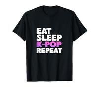 Eat Sleep K-Pop Repeat Korean Pop Music Korea Concert T-Shirt