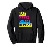 Eat Sleep K-Pop Repeat Music Fan Korean Pop Kpop Fangirl Pullover Hoodie