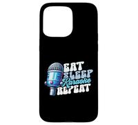 Eat Sleep Karaoke Repeat Karaoke Case for iPhone 15 Pro Max