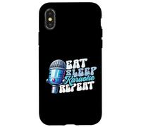 Eat Sleep Karaoke Repeat Karaoke Case for iPhone X/XS