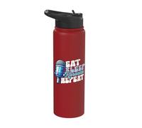 Eat Sleep Karaoke Repeat Karaoke Stainless Steel Insulated Water Bottle