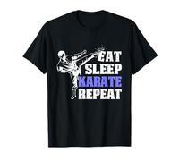 Eat Sleep Karate Repeat design for Art Martials Lovers T-Shirt