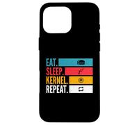 Eat Sleep Kernel Repeat Linux Coder Git Open Source Hacker Case for iPhone 16 Pro Max