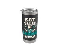 Eat Sleep Lacrosse Repeat Goat 1 Field Legend Stainless Steel Insulated Tumbler