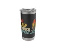 Eat Sleep Launch Repeat Rocket Science Aerospace Engineering Stainless Steel Insulated Tumbler