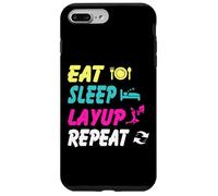 Eat Sleep Layup Repeat Basketball Humor Case for iPhone 7 Plus/8 Plus