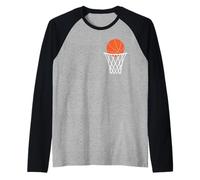 Eat Sleep Layup Repeat Basketball Humor Raglan Baseball Tee