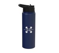 Eat Sleep Lift Repeat - Minimalist Weightlifting Gym Workout Stainless Steel Insulated Water Bottle