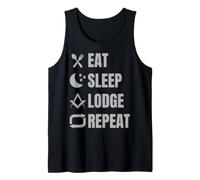 Eat Sleep Lodge Repeat Funny Freemason Tank Top