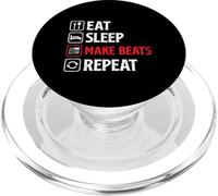 Eat Sleep Make Beats Repeat Beat Makers Music Producer Mens PopSockets PopGrip for MagSafe