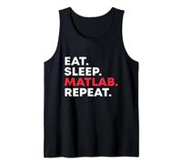 Eat sleep MATLAB Repeat Funny Programmer Tank Top