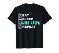 Eat Sleep Mine Kaspa Crypto Kaspa Mining Kaspa Crypto Miner T-Shirt