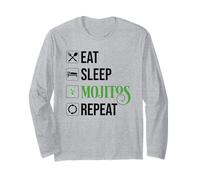 Eat Sleep Mojitos Repeat Long Sleeve T-Shirt