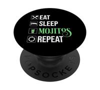 Eat Sleep Mojitos Repeat PopSockets Adhesive PopGrip