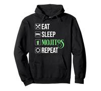 Eat Sleep Mojitos Repeat Pullover Hoodie